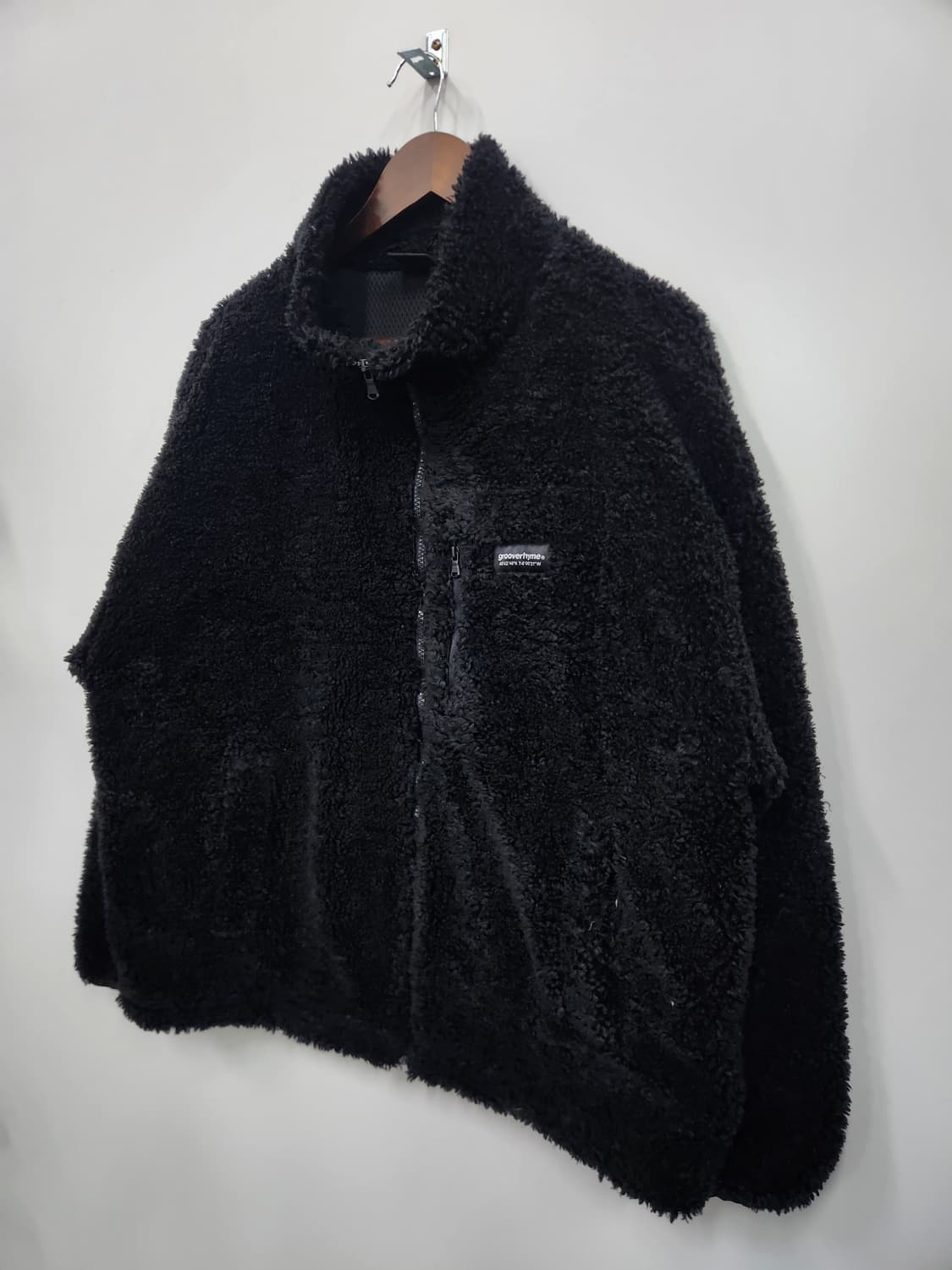 그루브 라임 블랙 후리스자켓 상품이미지2