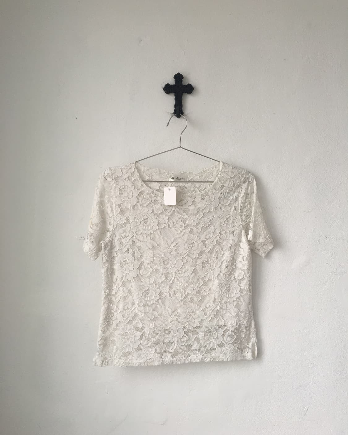 Flower pattern lace top 상품이미지2