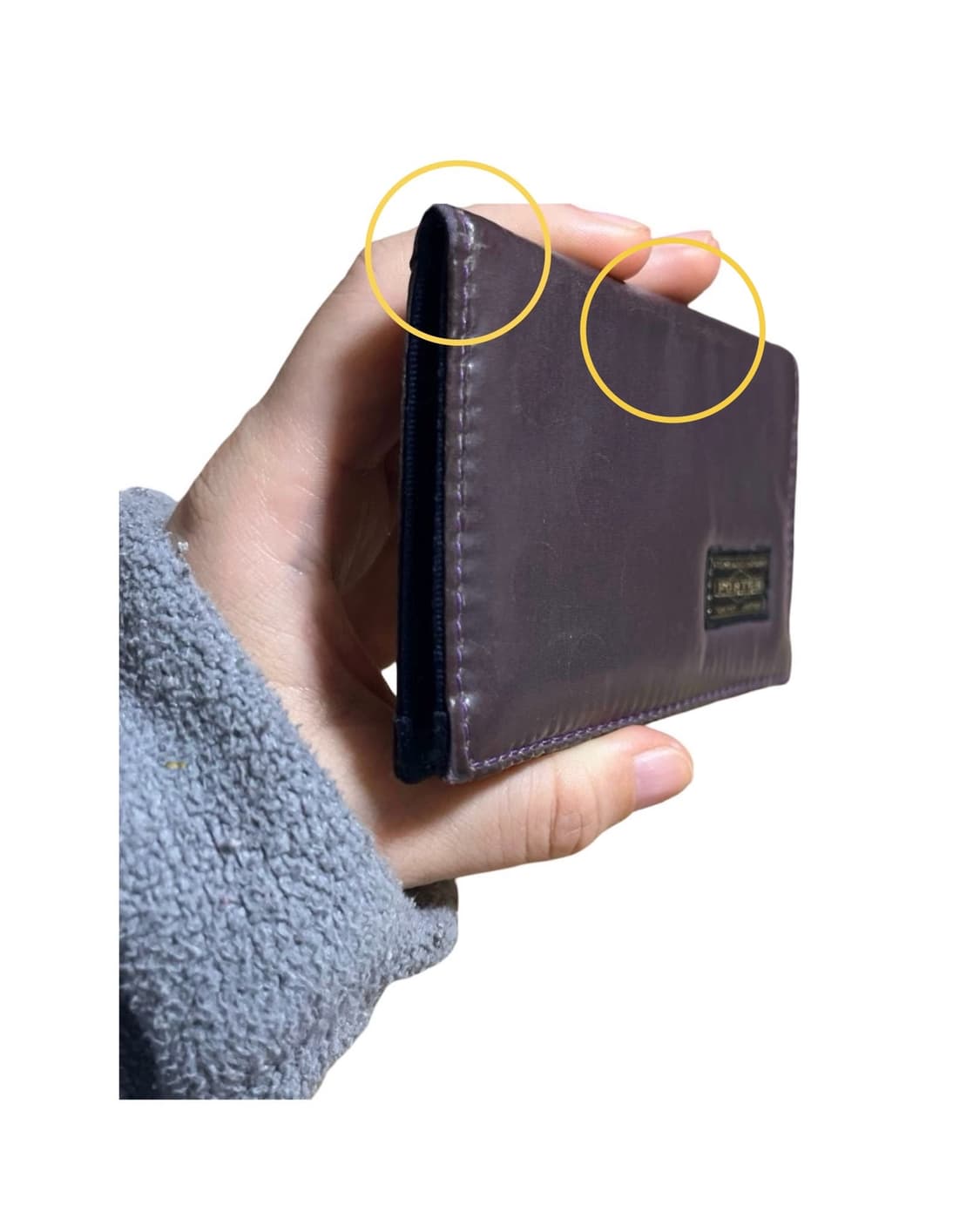 포터 도트 지갑 퍼플  상품이미지7