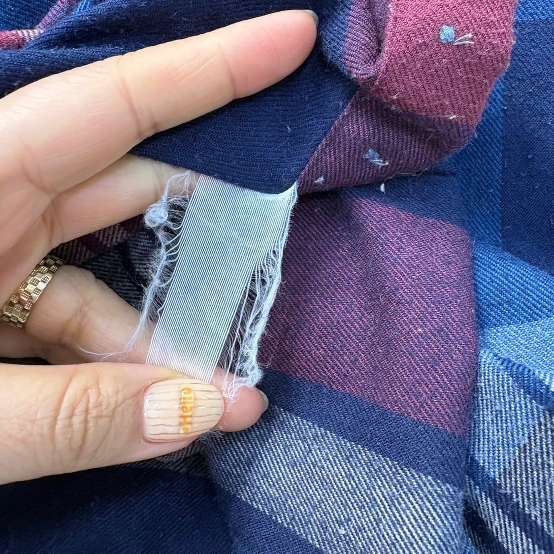 100 닥스 남성 체크 셔츠 남방 0402J 상품이미지4