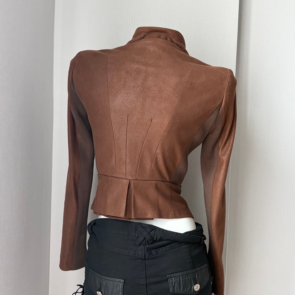 [미친핏]Mocha Knit Suede Rider 상품이미지7