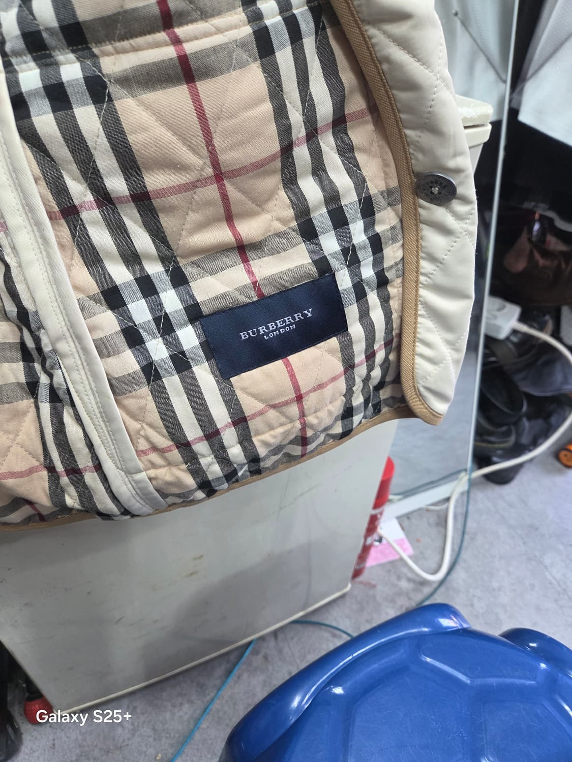 버버리  퀄팅자켓   아이보리 상품이미지6