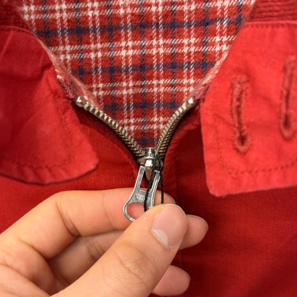 폴로 챕스 랄프로렌 헤링턴 체크 라이닝 블루종 스윙탑 N643 상품이미지5