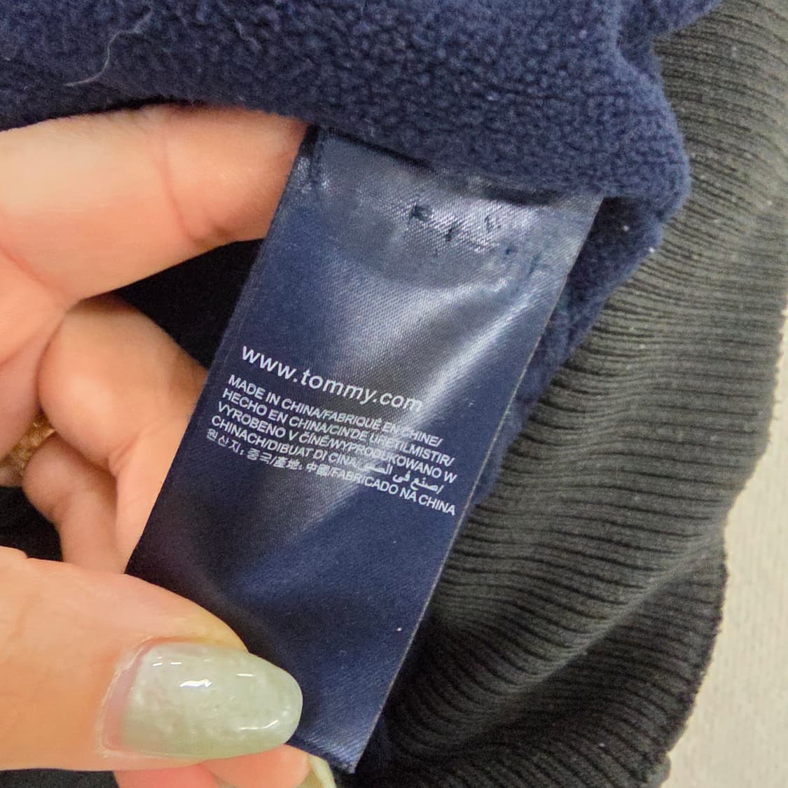 [실측] 타미힐피거 데님 퀄팅 패딩조끼 0129J1 상품이미지5