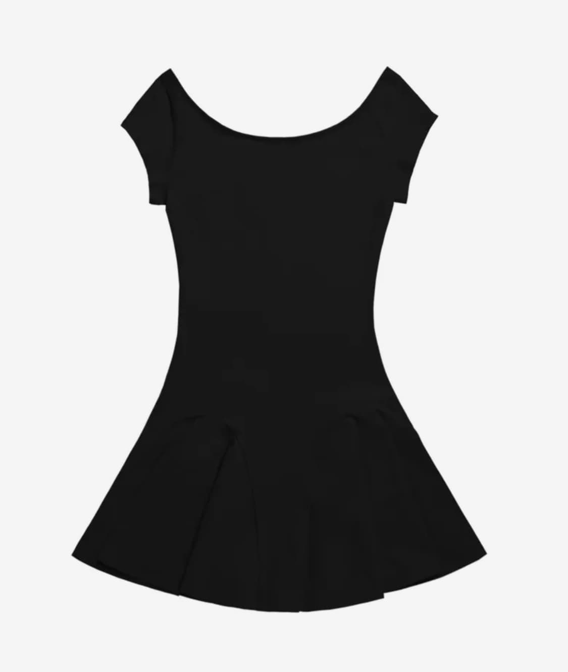 i:e Fluid Capsleeve Dress 01 / Black 상품이미지1