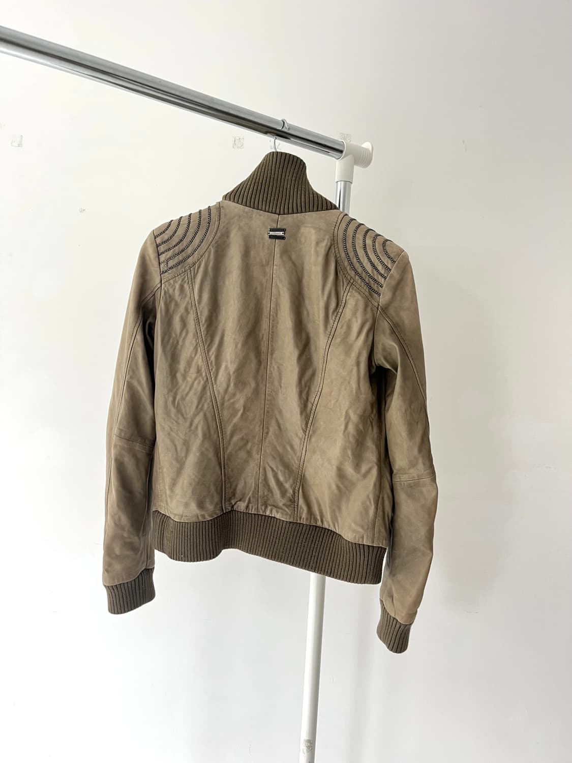 Diesel Ash khaki leather jacket 상품이미지4