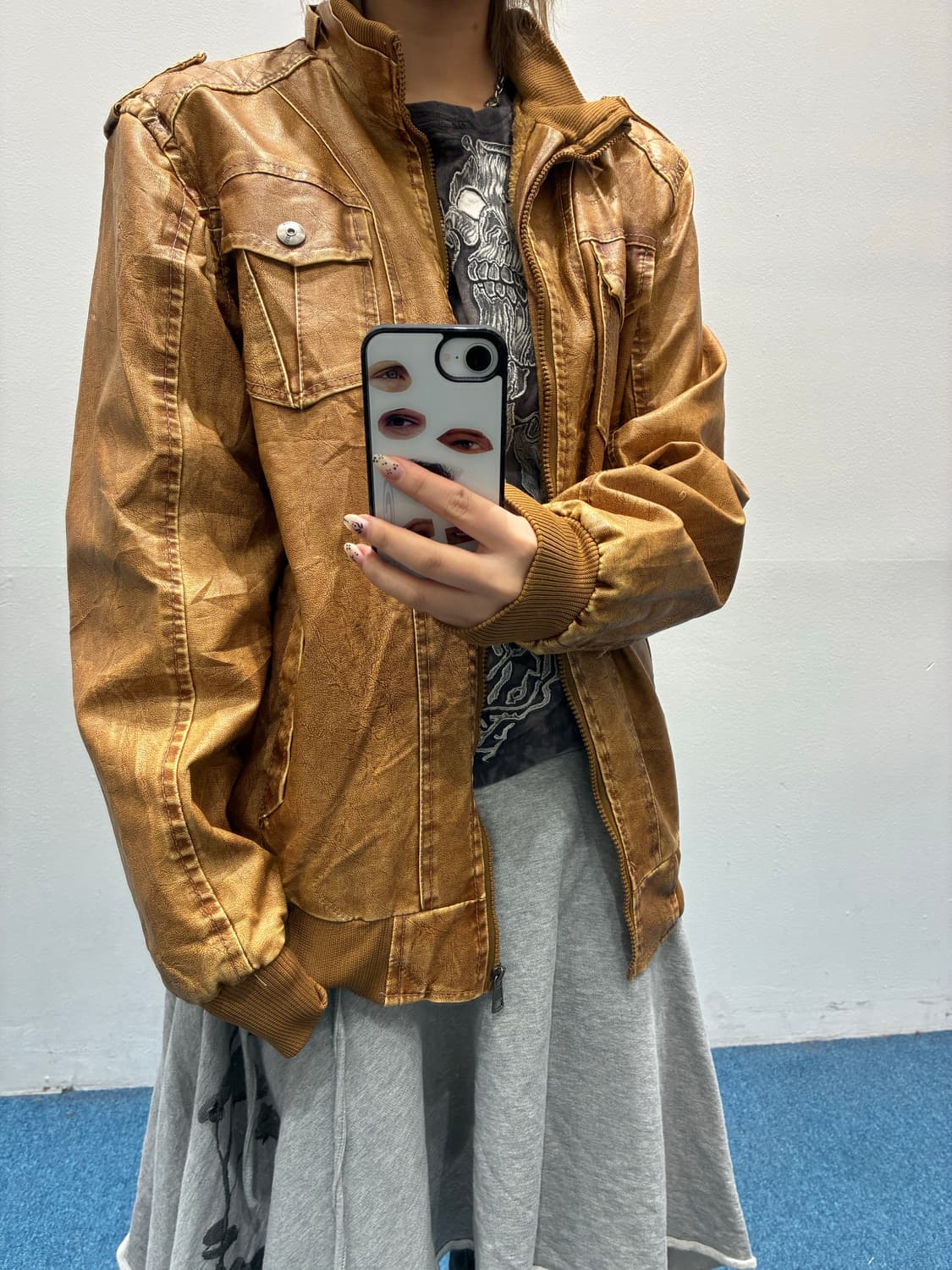 빈티지 레더자켓 상품이미지1