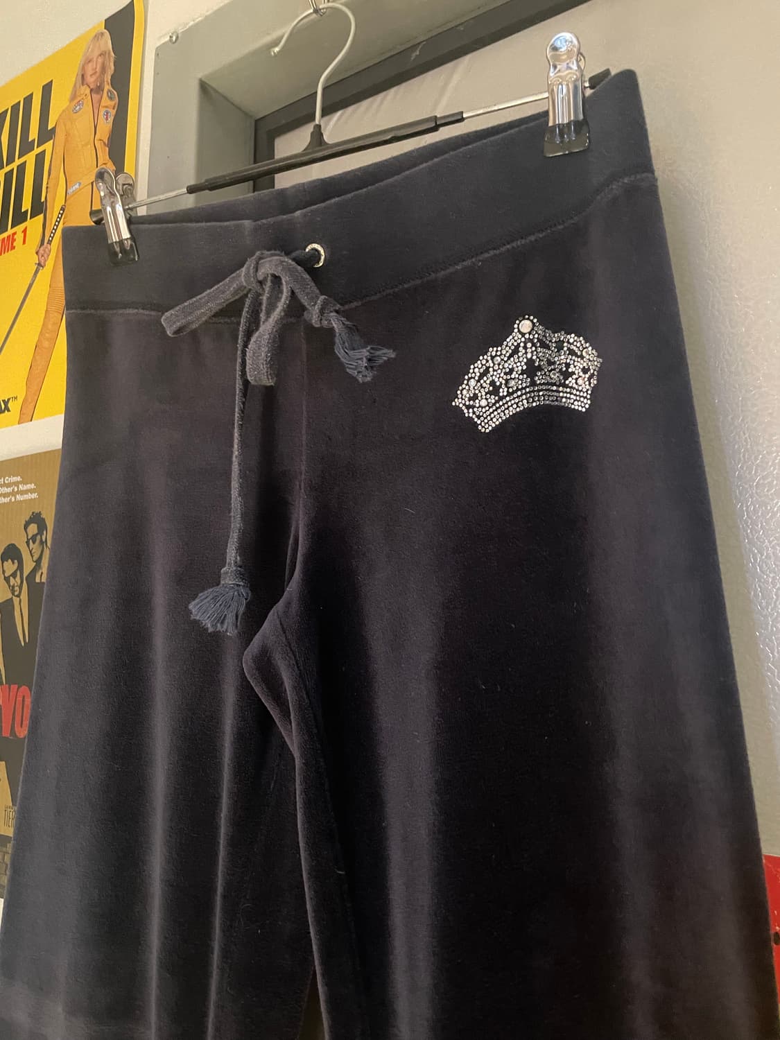 쥬시꾸뛰르 Y2K 벨벳 트랙 후드집업 팬츠 셋업 상품이미지5