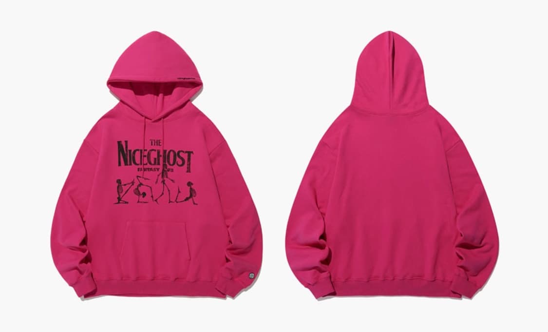 나이스고스트클럽 스켈레톤 후디 후드티 논기모 상품이미지1