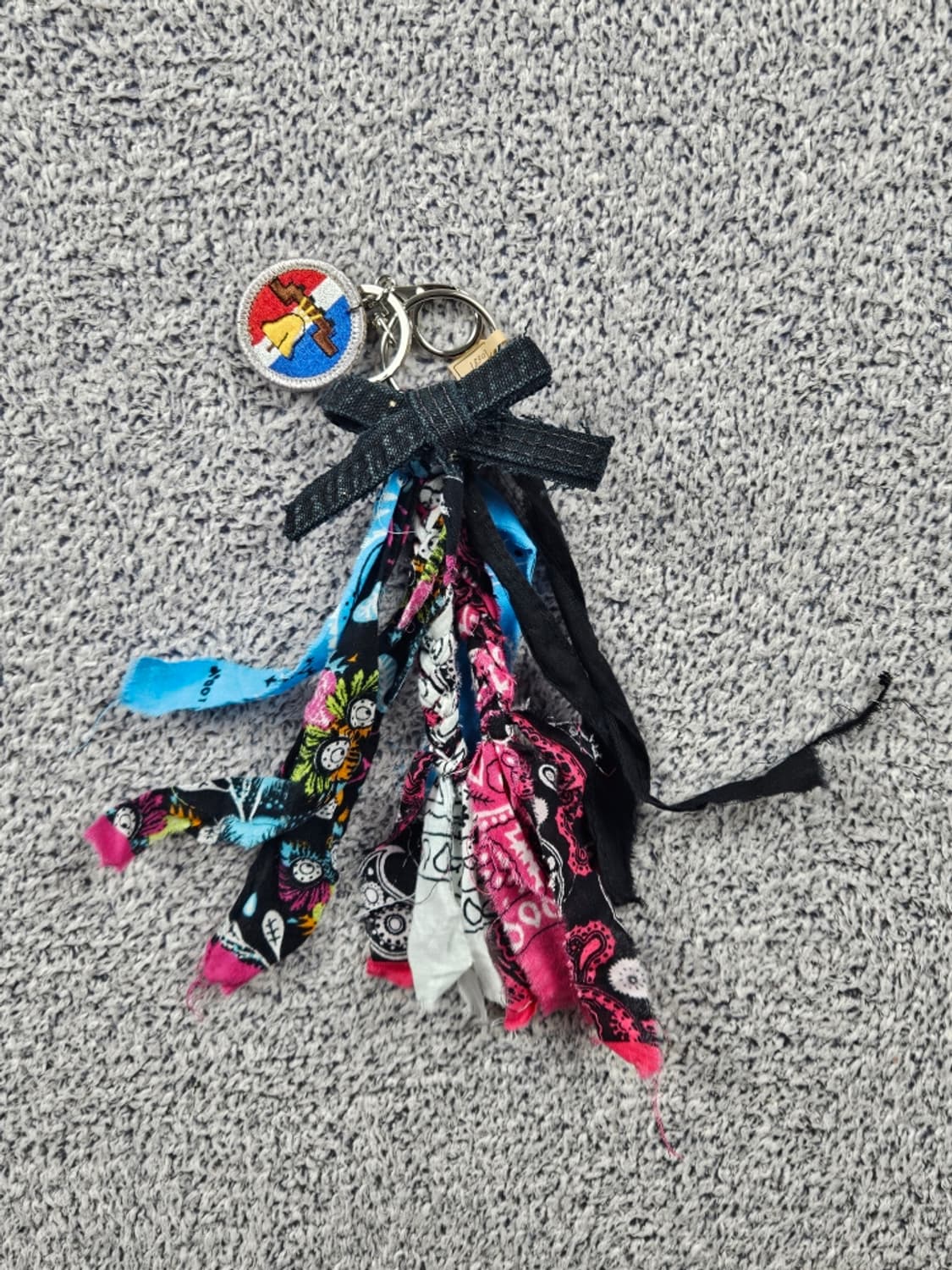 핸드메이드 커스텀 패치 반다나 카라비너 키링 ( OS ) / 10681 상품이미지2