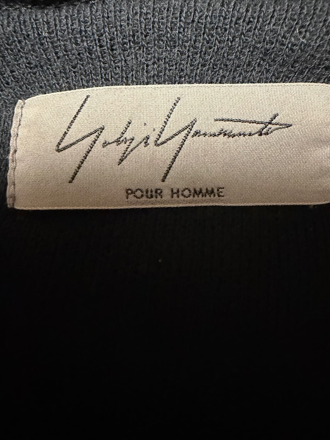 요지 야마모토  프르 옴므 면 후드 롱 티 상품이미지3