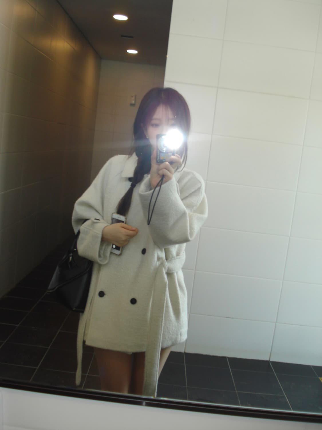 아워캐비넷 누보 하이넥 코트 상품이미지3