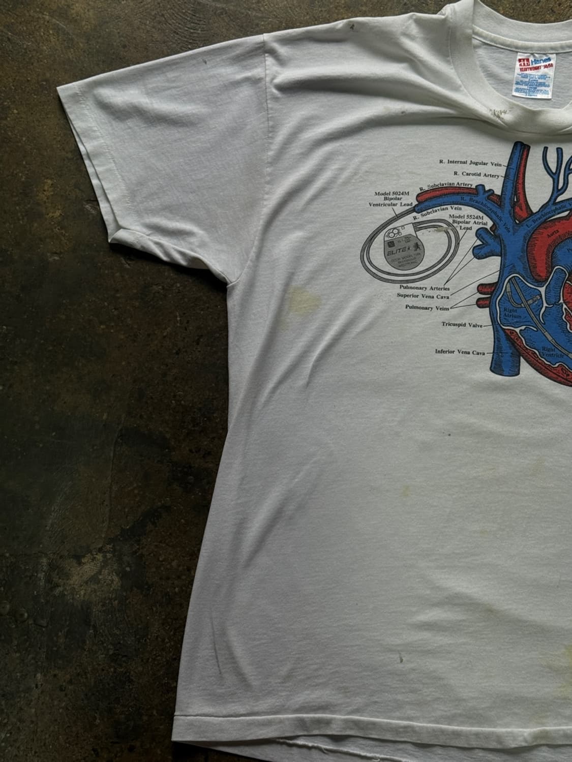 90s VINTAGE HEART T-SHIRTS 상품이미지4