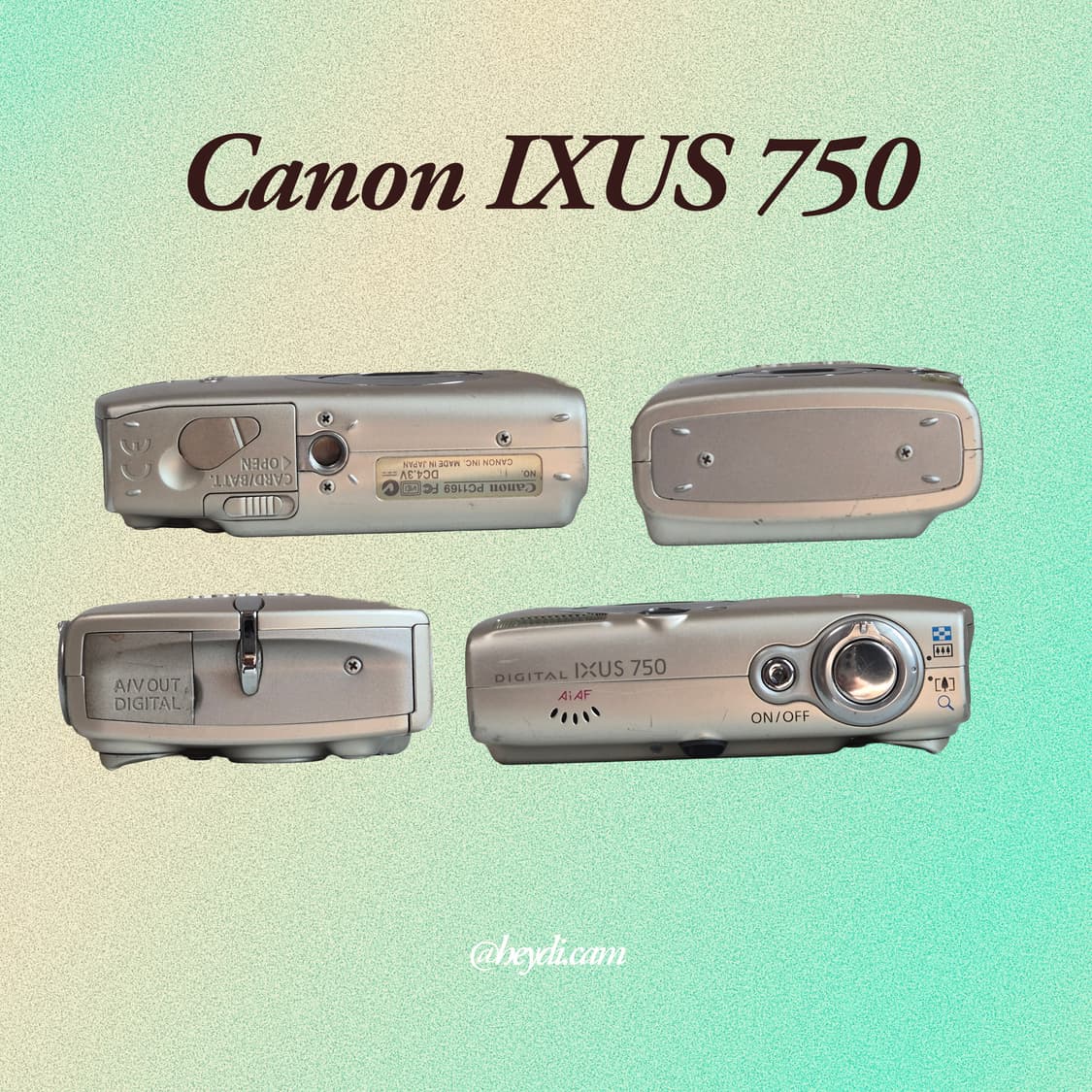 (아일릿 원희) 캐논 ixus750 IXY700 골드
 상품이미지3