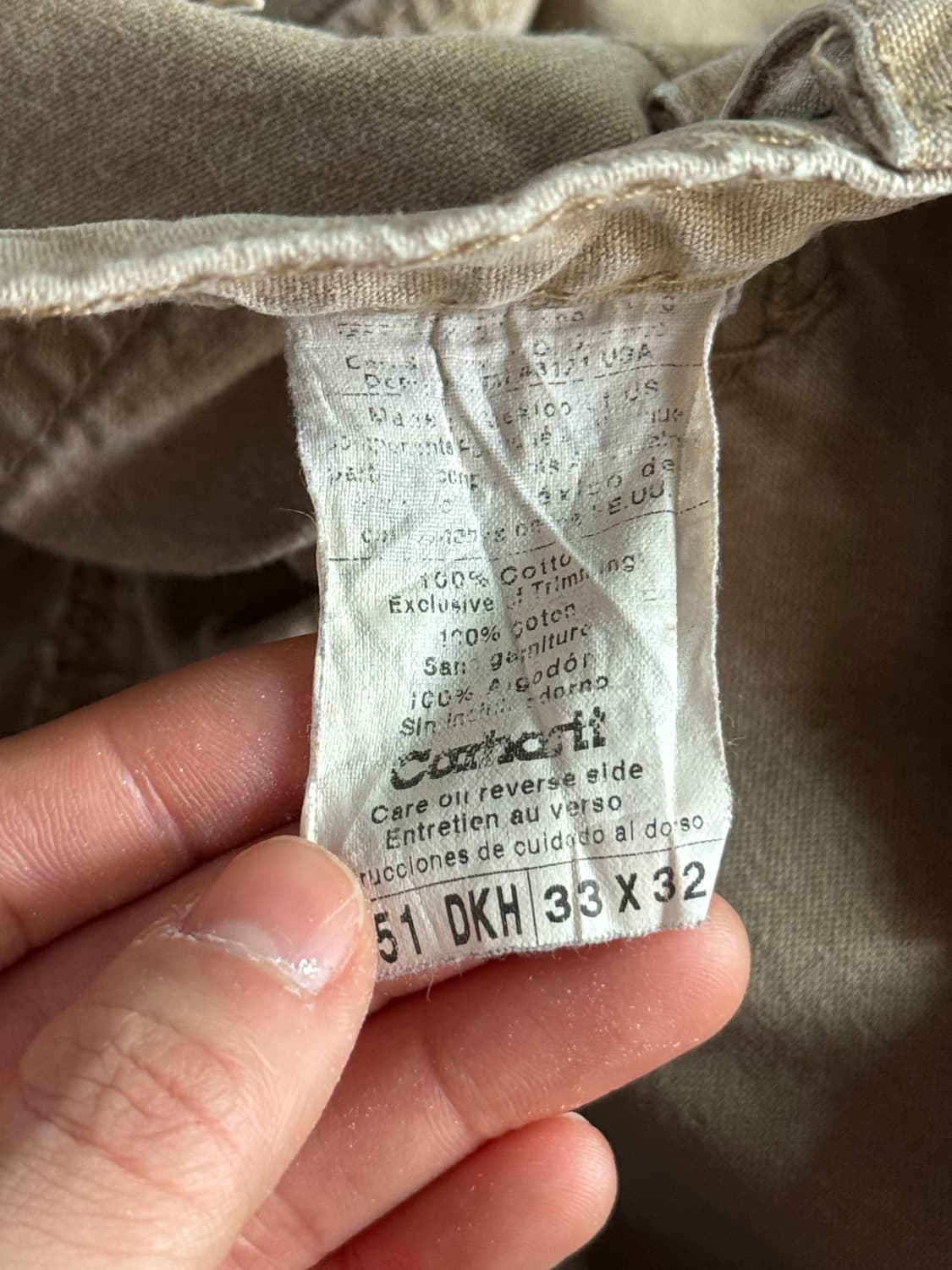 [33]칼하트 USA 다크 카키 싱글니 카펜터 워크 팬츠 상품이미지5