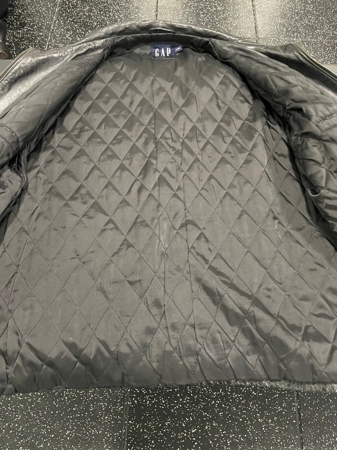 [XL]올드갭 레더 풀집업 상품이미지5