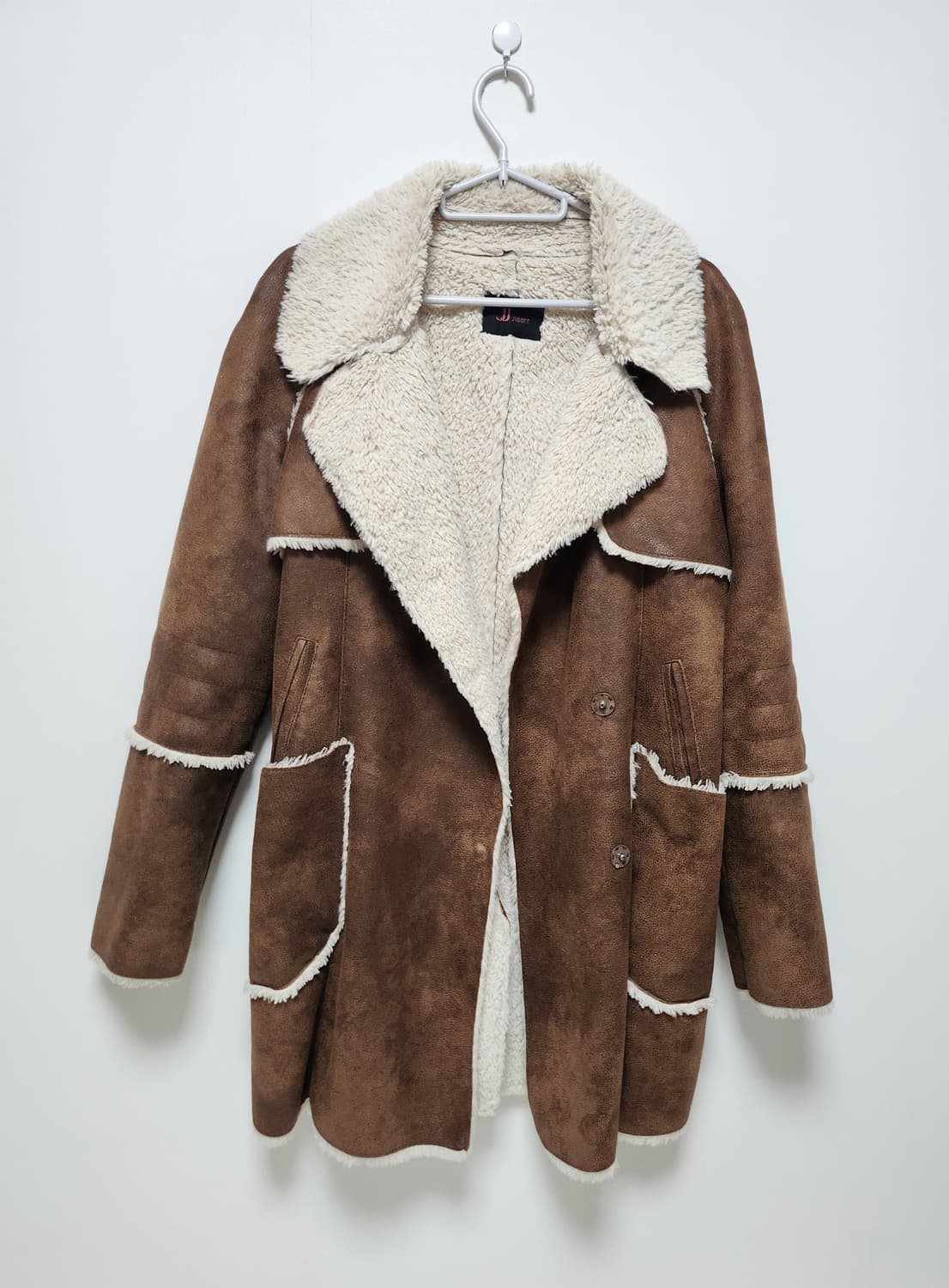 무스탕 코트브라운 상품이미지1