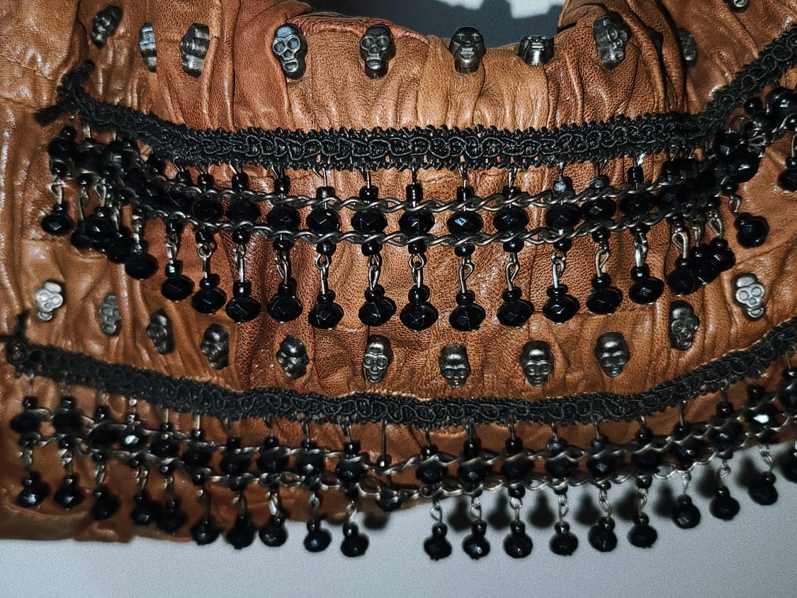 Vintage skull charm shirring B 상품이미지2