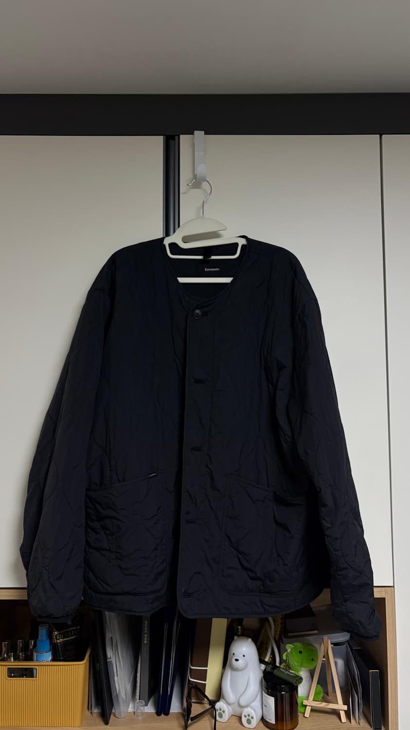 커버낫 숏 퀼팅 자켓 블랙 XL 상품이미지3