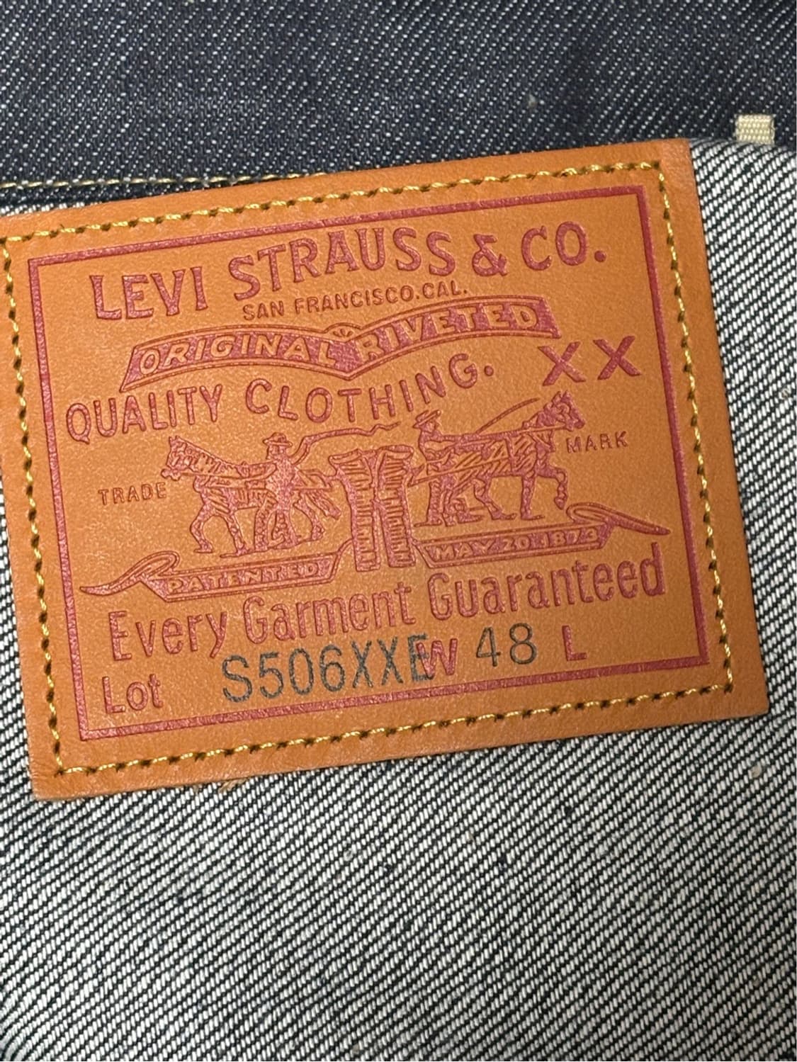 [48] LVC 1944 대전판 데님 자켓 '한정판 사이즈' 새상품 판매 상품이미지8