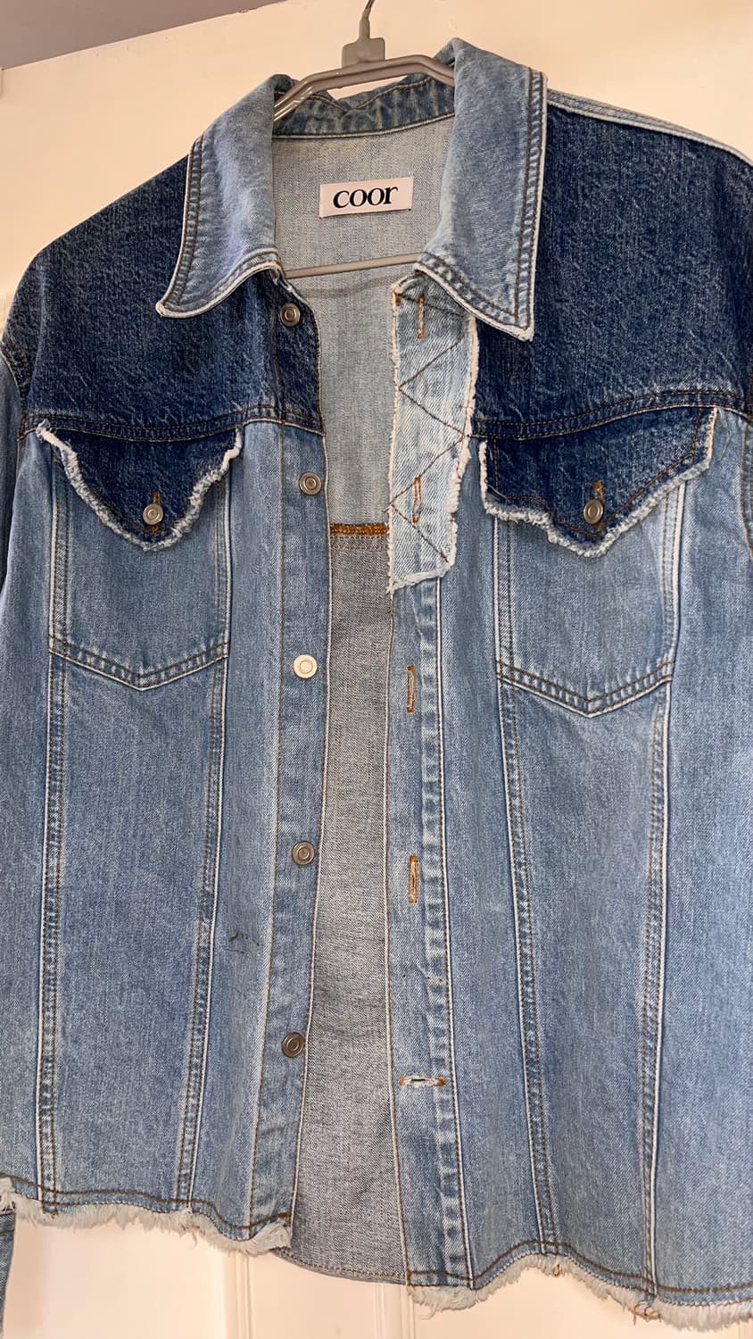 쿠어 패치워크 데님자켓  상품이미지1