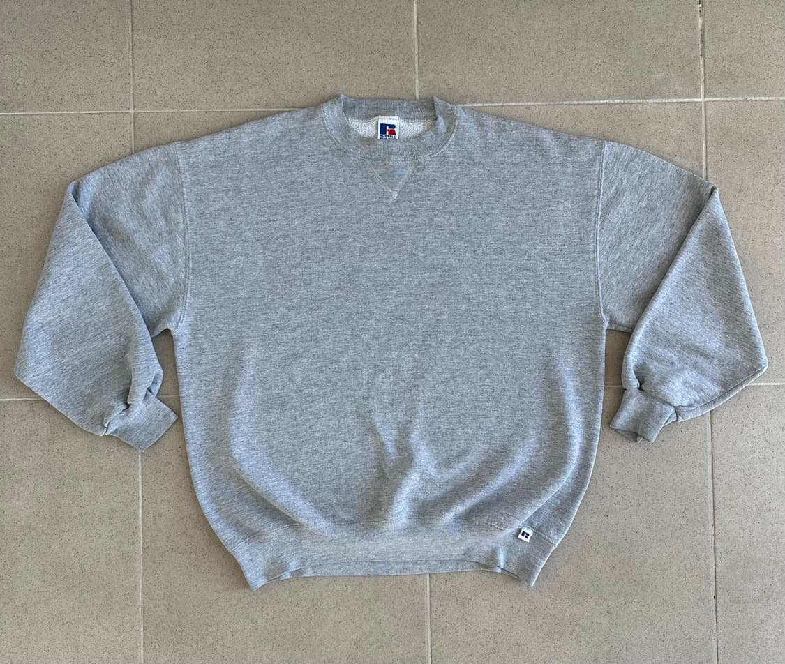 90s 빈티지 러셀 스웻셔츠 그레이 XL USA 상품이미지1