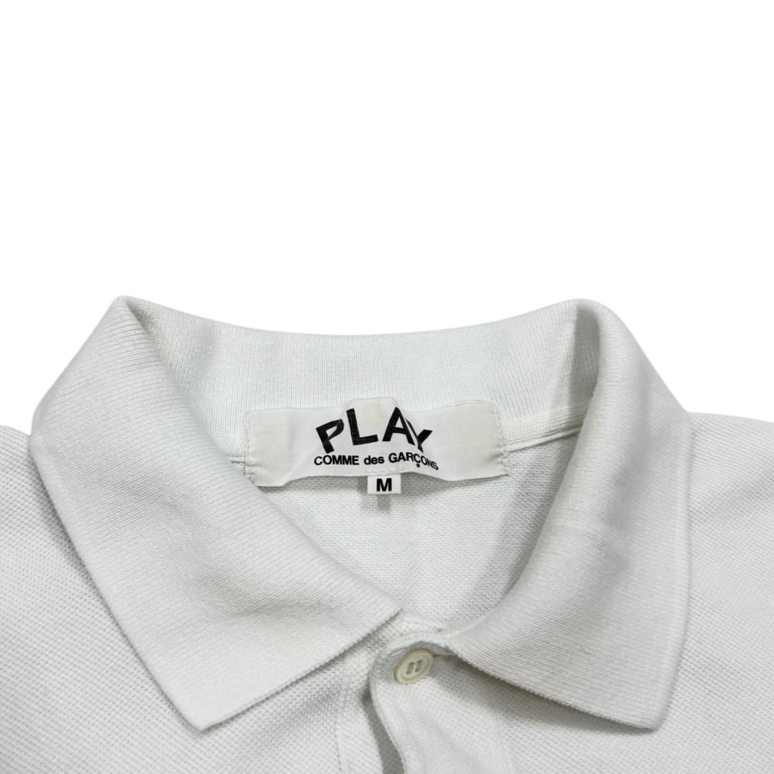 꼼데가르송 우먼 와펜 PK 폴로 카라티 화이트 M 상품이미지2