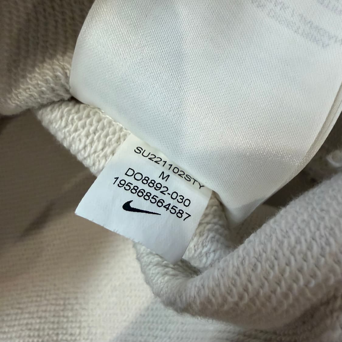 Nike 센터 로고 아이보리 맨투맨 상품이미지5