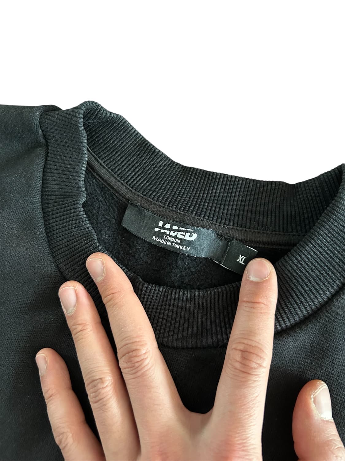 [XL] 제이디드런던 더블 레이어드 스웻셔츠 블랙 상품이미지3