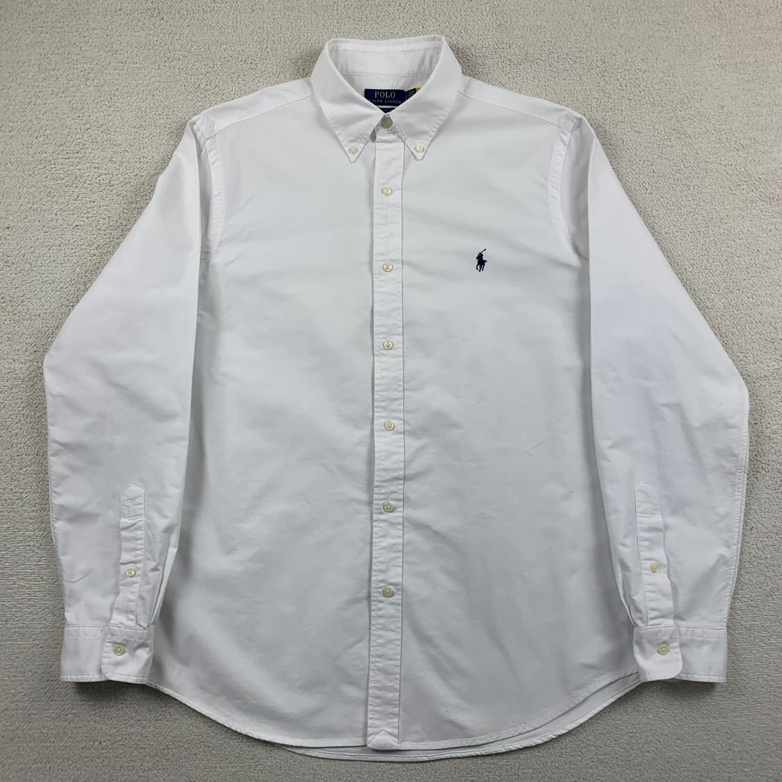 폴로 랄프로렌 포니로고 클래식핏 가먼트 다이 옥스포드 셔츠 화이트 상품이미지1