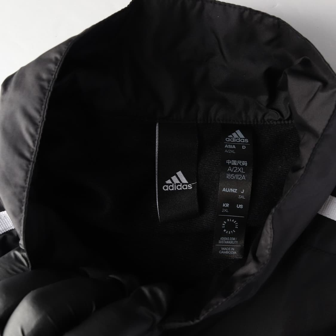 아디다스 삼선 블랙 트랙 바람막이 자켓 2XL 상품이미지5