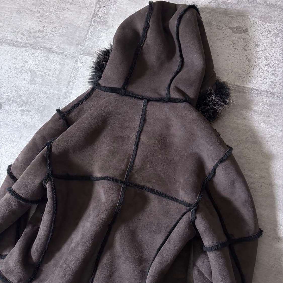 무스탕 퍼 후드 자켓 상품이미지7