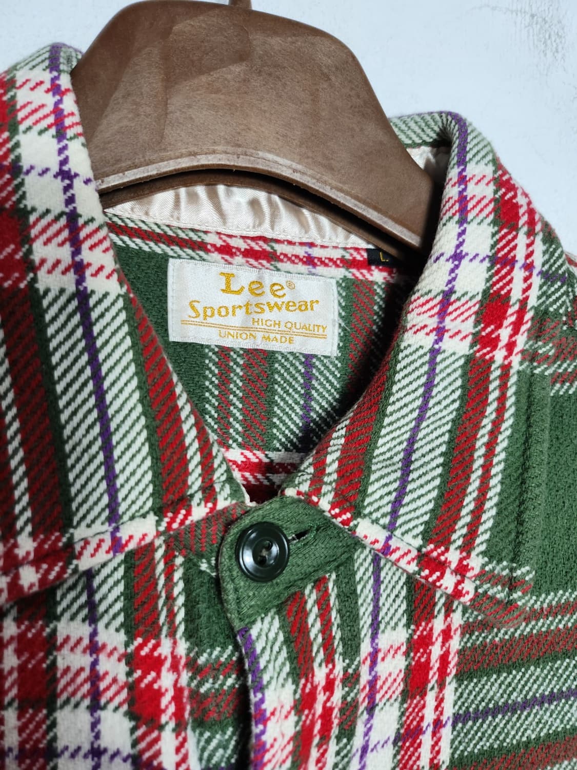 L 리 스포츠웨어 플란넬 체크셔츠 상품이미지3