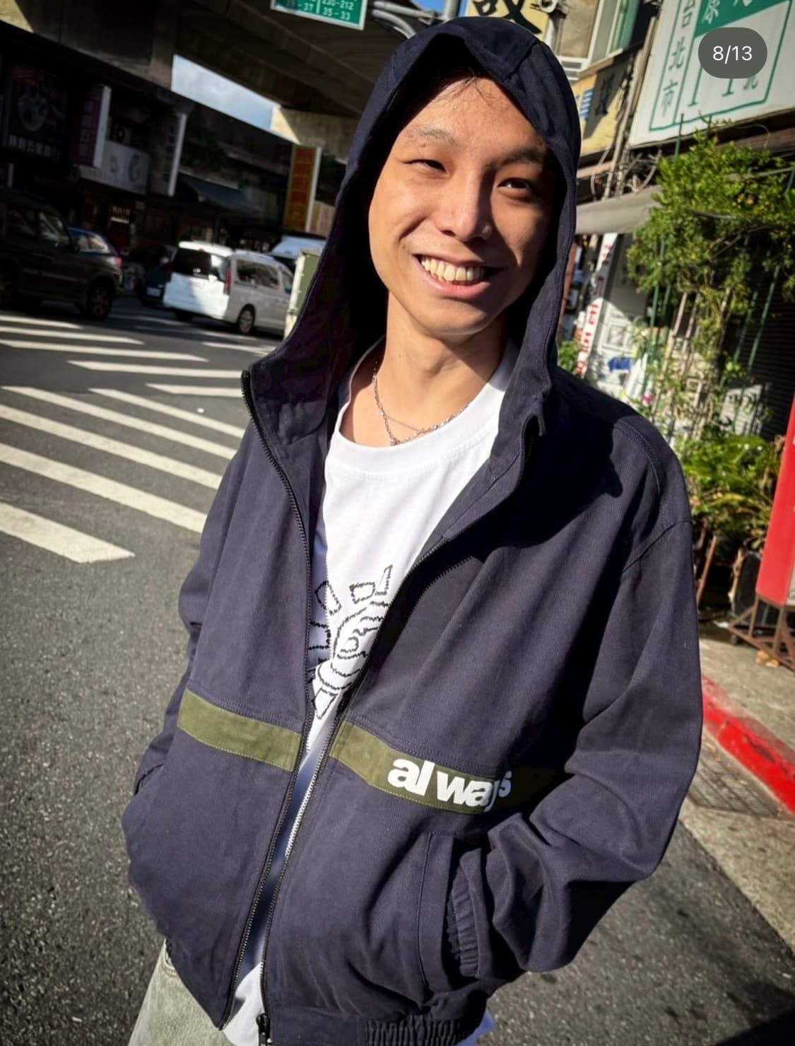 alwaysdowhatyoushoulddo 네이비 후드집업 상품이미지2