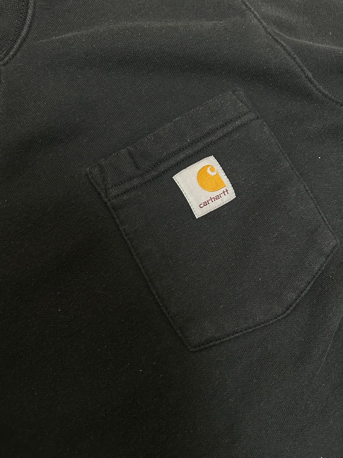 칼하트 오리지널핏 블랙 포켓 스웻셔츠 상품이미지4
