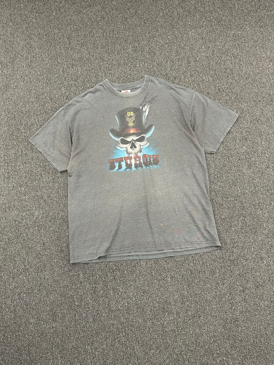 XL)할리데이비슨 스터지스 20주년 빈티지 프린팅 반팔 상품이미지1