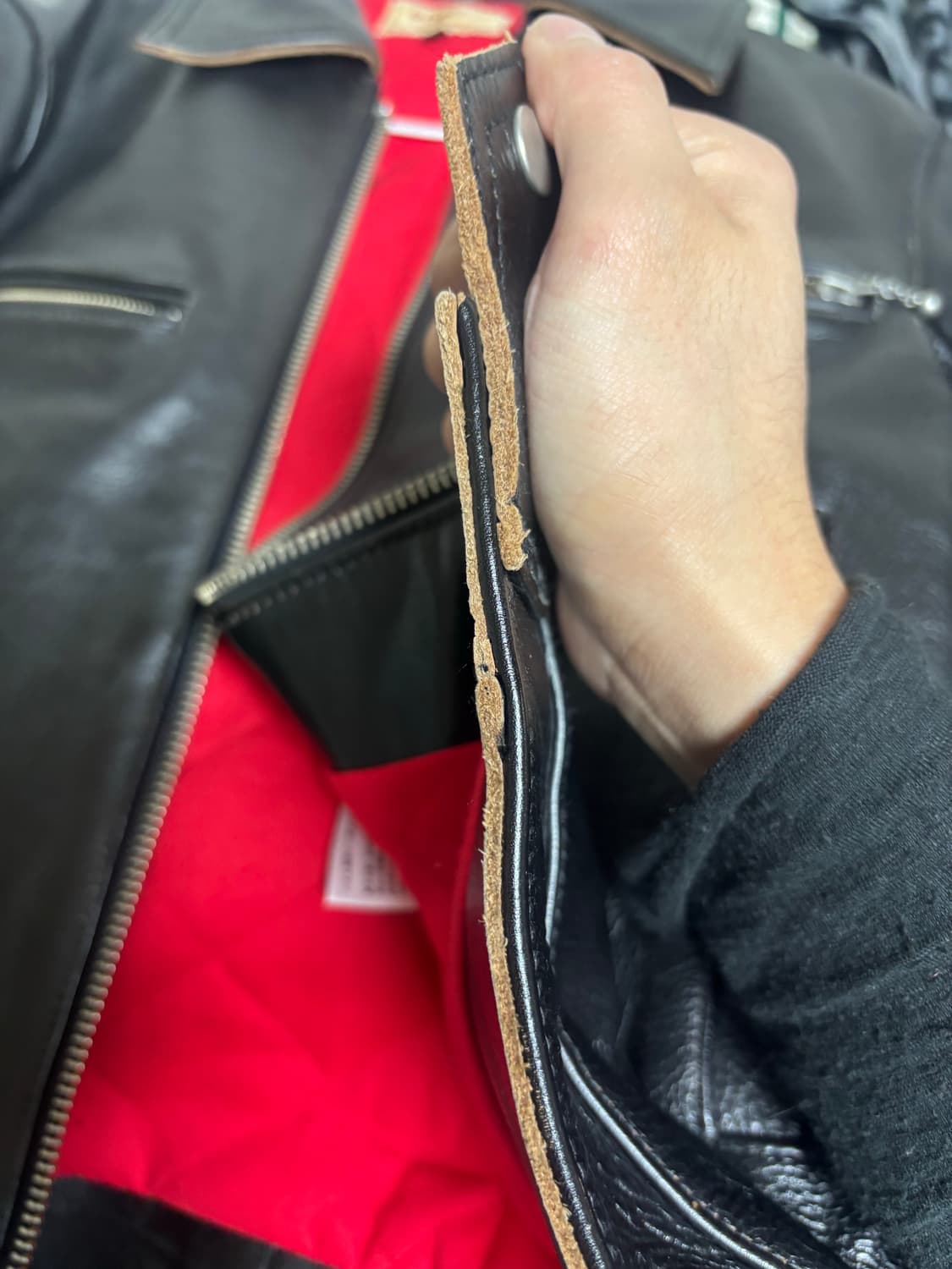 차심 가죽 자켓 상품이미지5