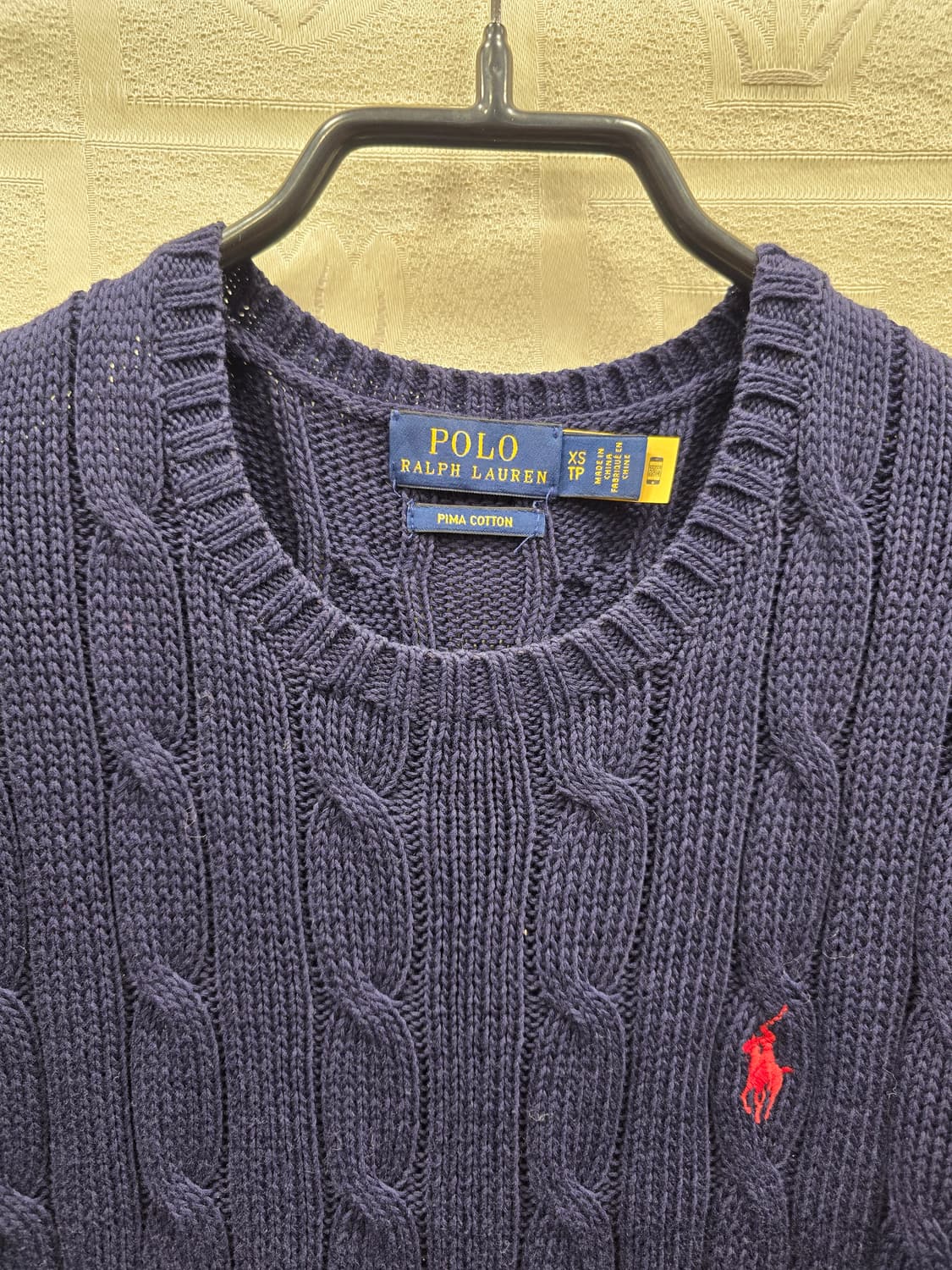 폴로 랄프로렌 네이비 케이블 니트 티셔츠 XS (44) 상품이미지2