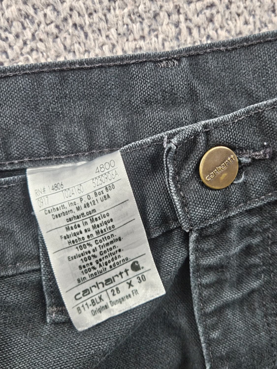 칼하트 덕 캔버스 카펜터 워크 팬츠 ( 28X30 ) / 10904 상품이미지7