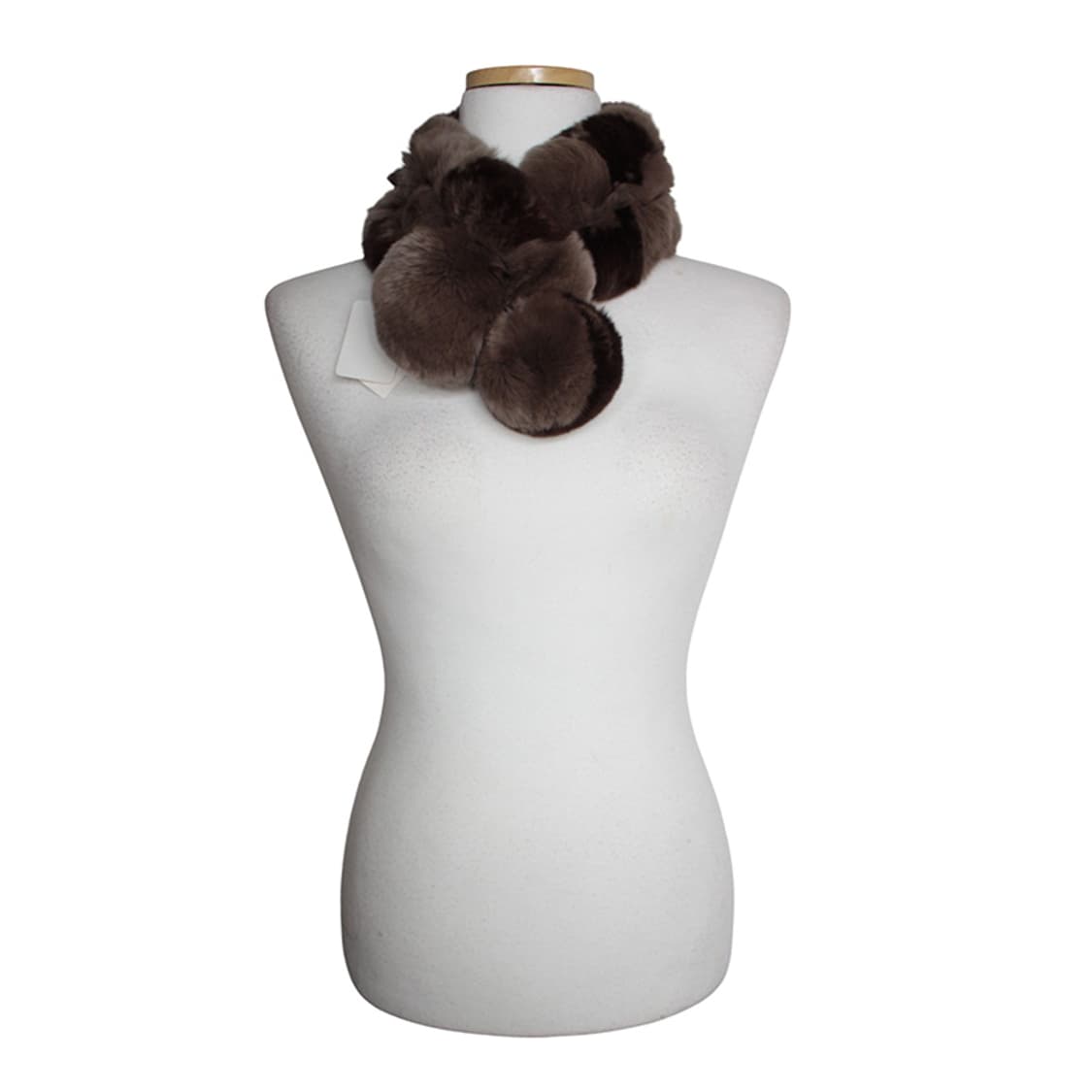 브라운 친칠라 퍼 넥 워머 상품이미지1