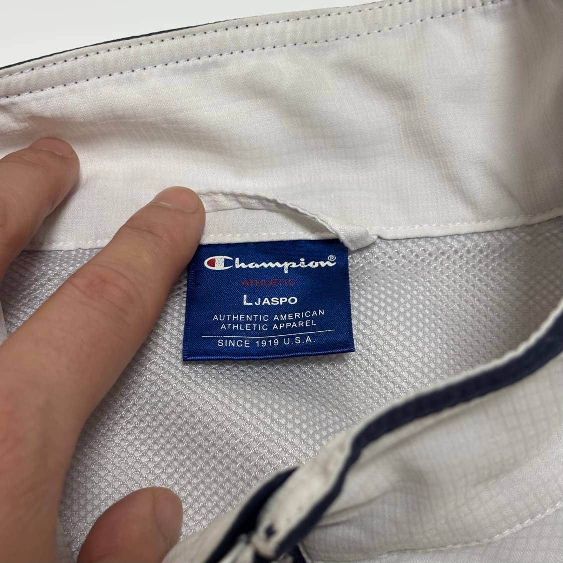 챔피온(Champion) 사이드 라인 배색 웜업 트랙 자켓 상품이미지5