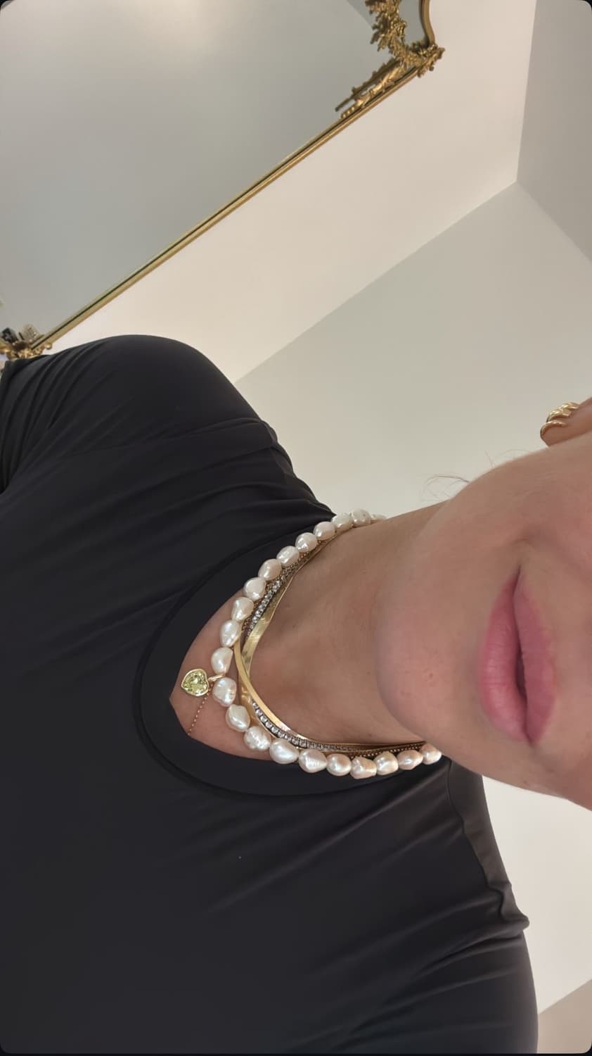 마뗑킴 담수 진주 목걸이 PEARL MIX NECKLACE 상품이미지3