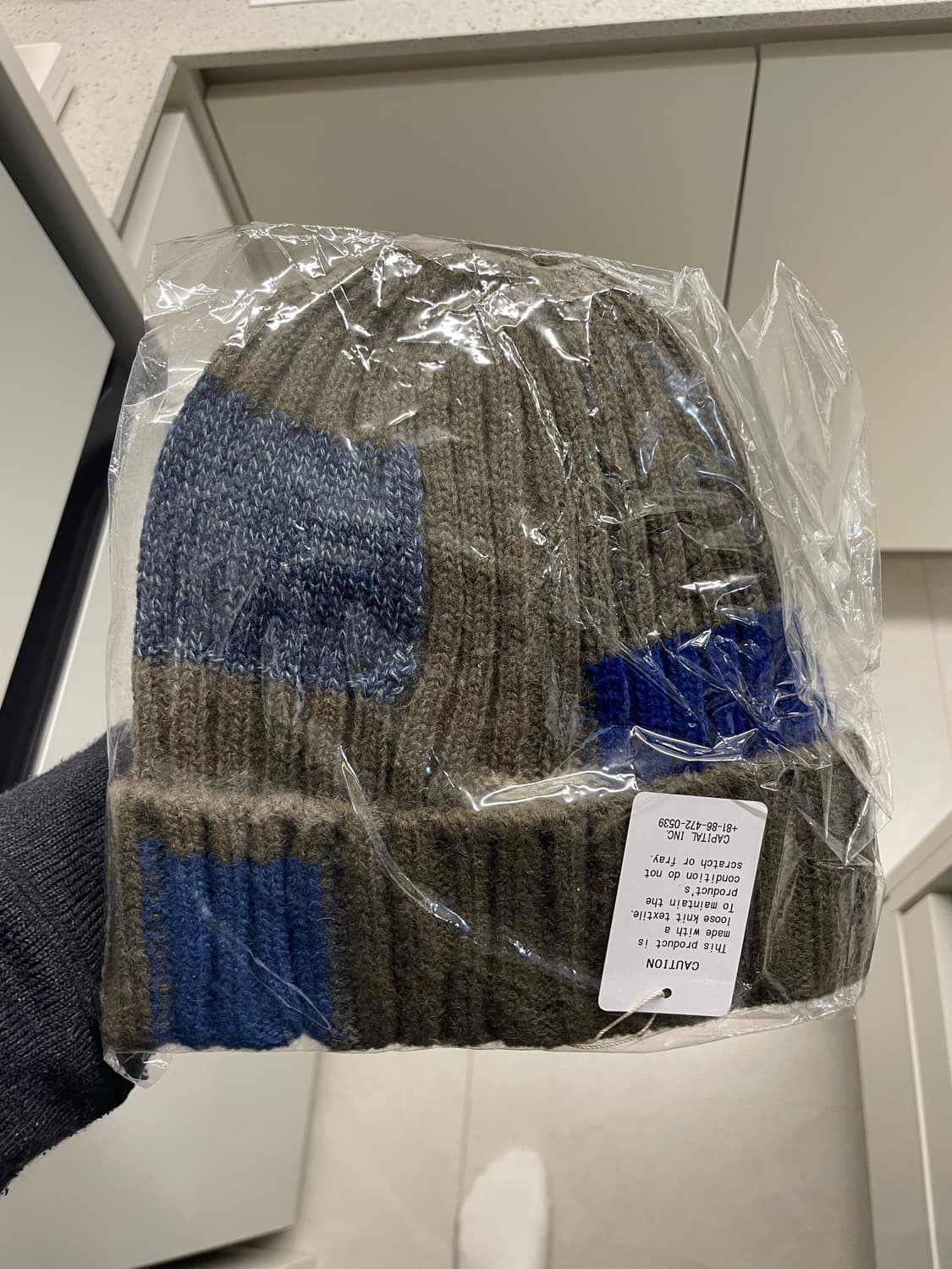 캐피탈 5G 울 츠기하기 니트 캡 그레이 비니 상품이미지2