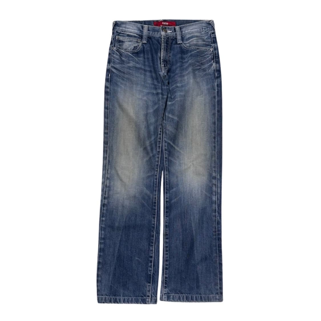 에비수 실버자수 워싱 데님 팬츠 상품이미지3