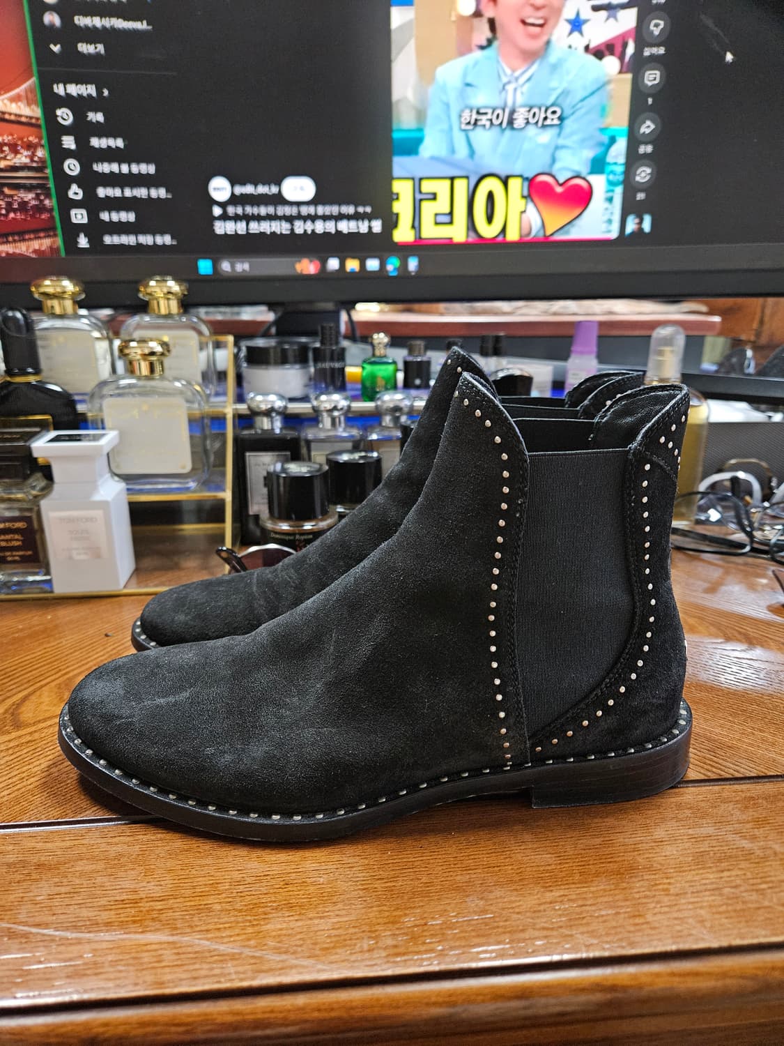 지미추 스웨이드 부츠 37사이즈 상품이미지1