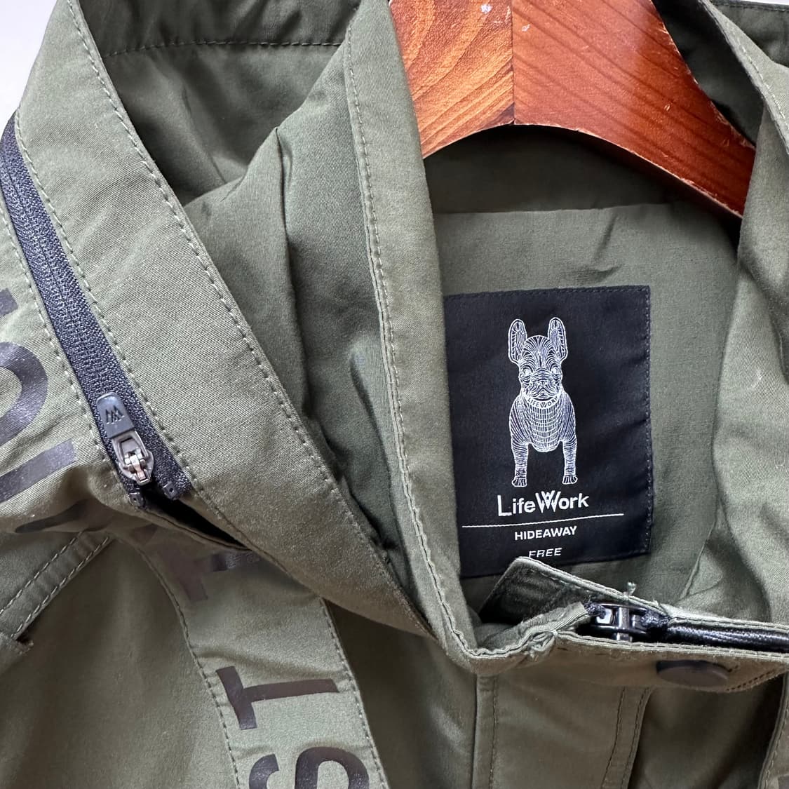 라이프워크 크롭 바람막이 자켓 오버핏 J12 상품이미지4