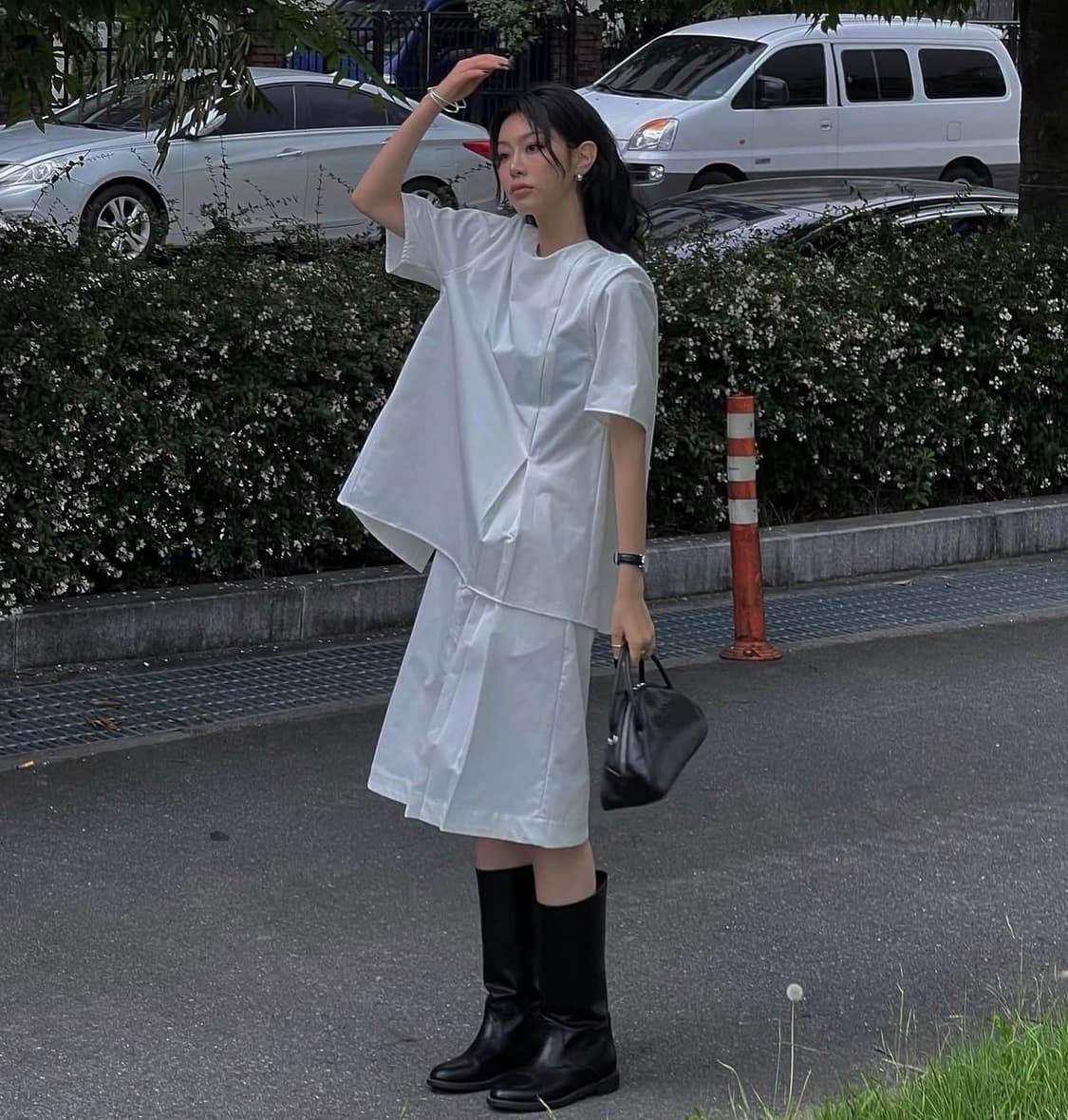 트리밍버드 상의_화이트 상품이미지1