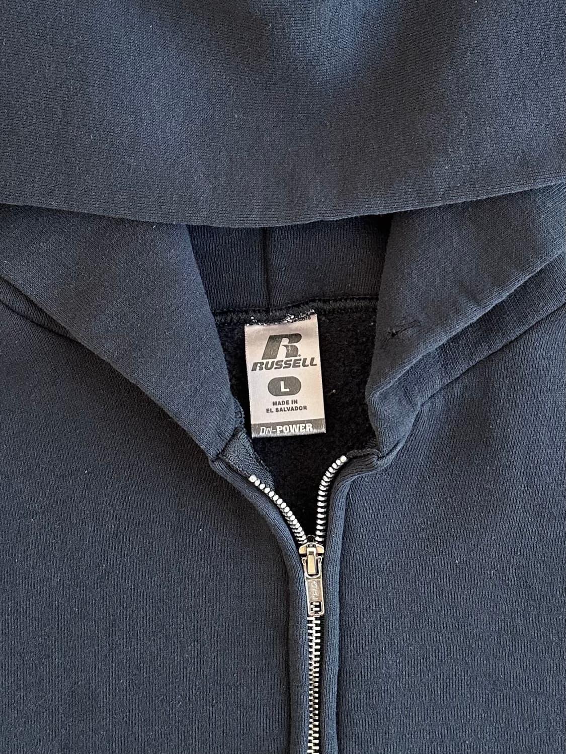 빈티지 러셀 후드집업 블랙 L 상품이미지6