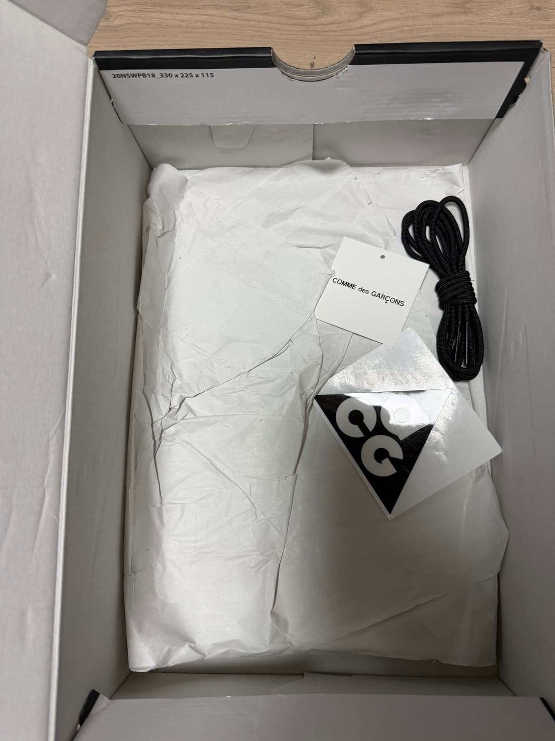 나이키 x 꼼데가르송 옴므 플러스 ACG마운틴플라이 2블랙화이트  상품이미지5