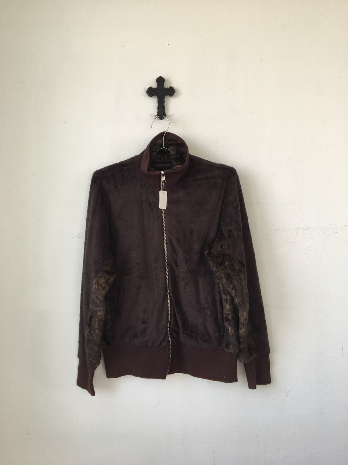 Morgan fake fur high neck zip up 상품이미지2